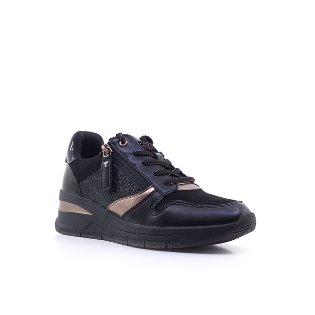 Γυναικεία Sneakers Tamaris 23702 Μαύρο EcoLeather image - 1