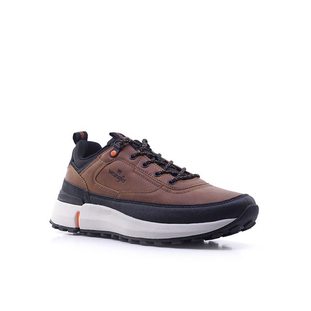 Ανδρικά Sneakers Wrangler WM32091A-863 Καφέ EcoLeather image - 1