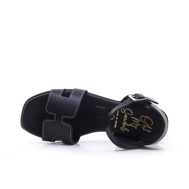 Γυναικείες Πέδιλα Oh! my sandals 5611 Μαύρο Δέρμα image - 3