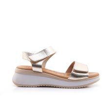 Γυναικείες Πλατφόρμες Oh! my sandals 5660 Σαμπανί Δέρμα image