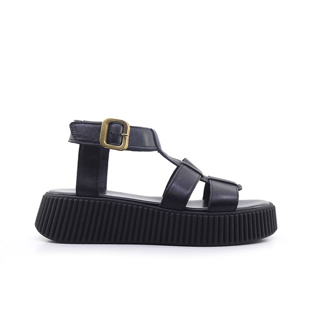Γυναικεία Πέδιλα LadyShoes 426 Μαύρο Δέρμα main image