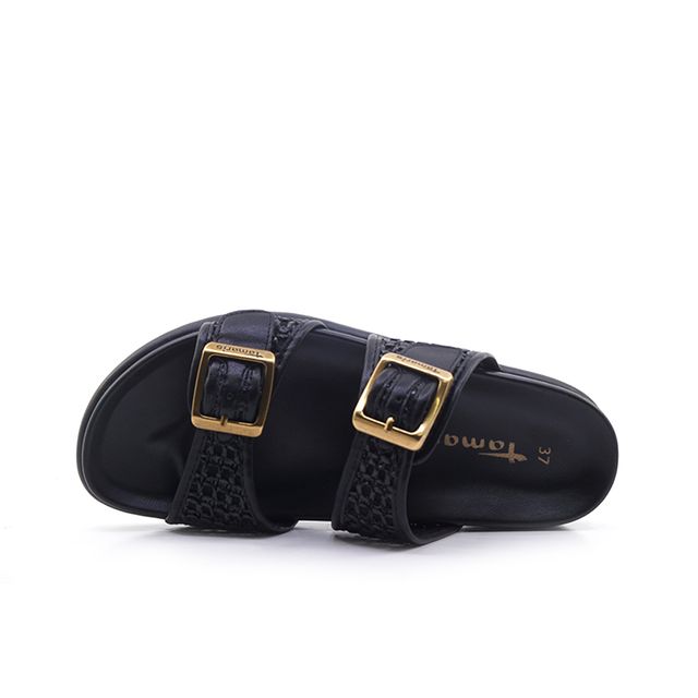 Γυναικείες Σαγιονάρες Tamaris 27418 Μαύρο EcoLeather image - 3