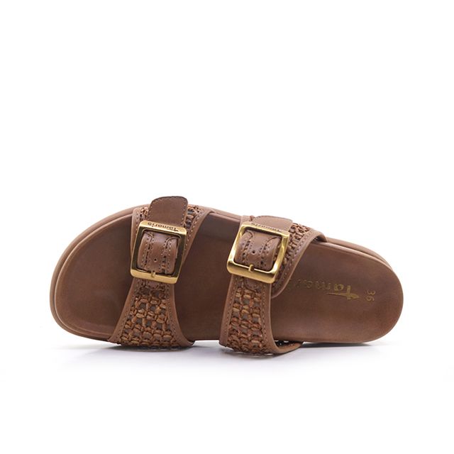 Γυναικείες Σαγιονάρες Tamaris 27418 Κονιάκ EcoLeather image - 3