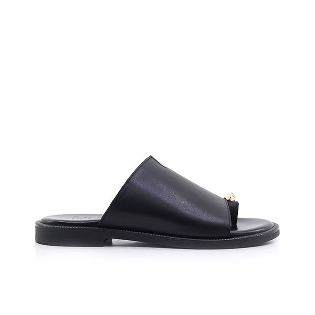 Γυναικεία Πέδιλα LadyShoes 105 Μαύρο Δέρμα main image