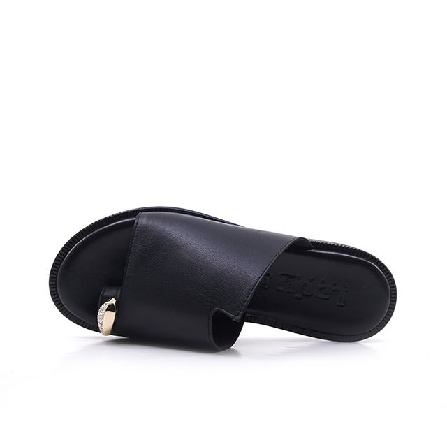 Γυναικεία Πέδιλα LadyShoes 105 Μαύρο Δέρμα image - 3