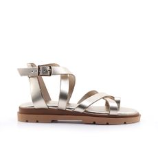 Γυναικεία Πέδιλα LadyShoes 610 Χρυσό Δέρμα image