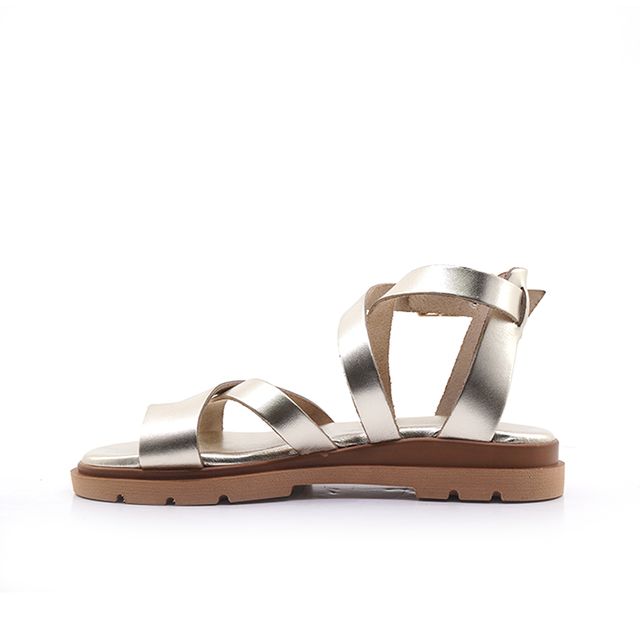 Γυναικεία Πέδιλα LadyShoes 610 Χρυσό Δέρμα image - 2