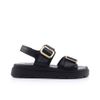 Γυναικεία Πέδιλα LadyShoes 556 Μαύρο Δέρμα