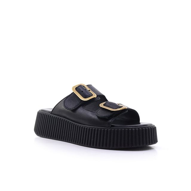 Γυναικείες Πλατφόρμες LadyShoes 419 Μαύρο Δέρμα image - 1