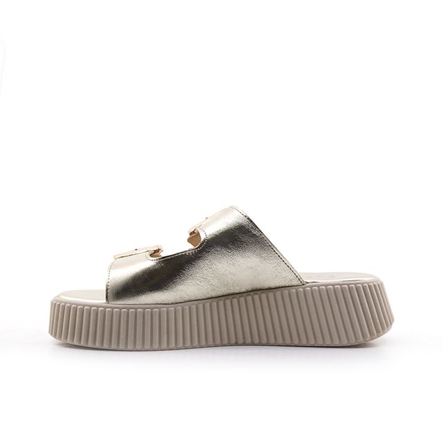 Γυναικείες Πλατφόρμες LadyShoes 419 Χρυσό Δέρμα image - 2