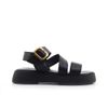Γυναικεία Πέδιλα LadyShoes 728 Μαύρο Δέρμα