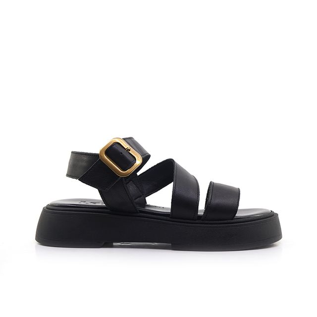 Γυναικεία Πέδιλα LadyShoes 728 Μαύρο Δέρμα main image