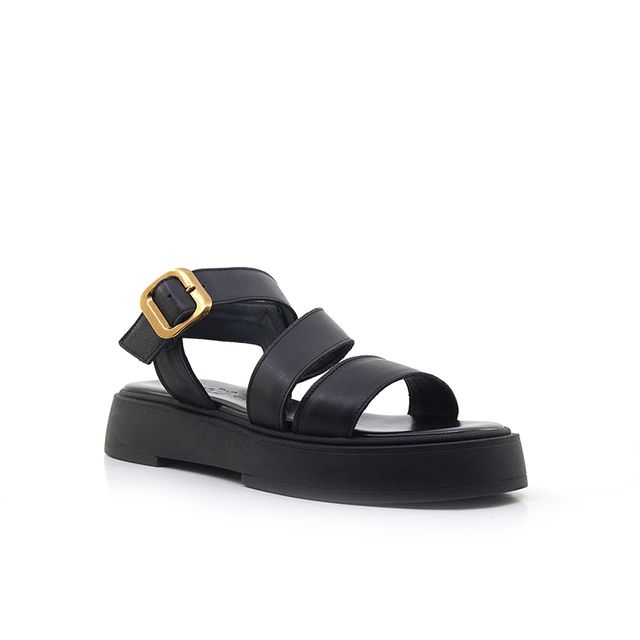 Γυναικεία Πέδιλα LadyShoes 728 Μαύρο Δέρμα image - 1