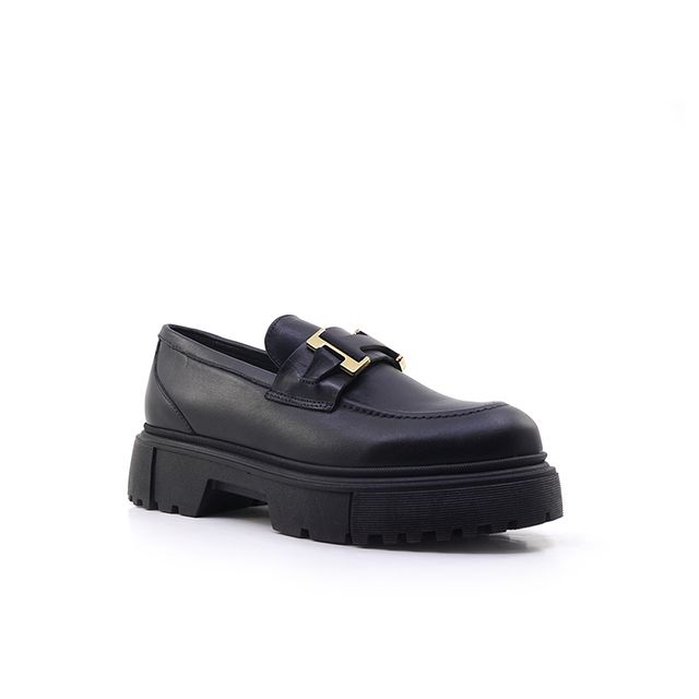 Γυναικεία Loafers LadyShoes 2550 Μαύρο Δέρμα image - 1