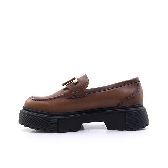 Γυναικεία Loafers LadyShoes 2550 Ταμπά Δέρμα image - 2
