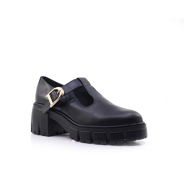 Γυναικεία Loafers LadyShoes 2564 Μαύρο Δέρμα image - 1