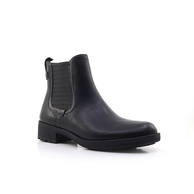 Γυναικεία Mποτάκια Tamaris 25378 Μα΄υρο EcoLeather image - 1