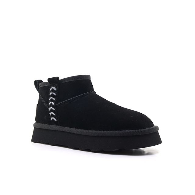 Γυναικεία Μποτάκια Ojoo Μαύρο Δέρμα image - 1