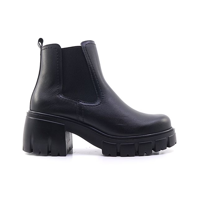 Γυναικεία Μποτάκια LadyShoes 2525 Μαύρο Δέρμα main image