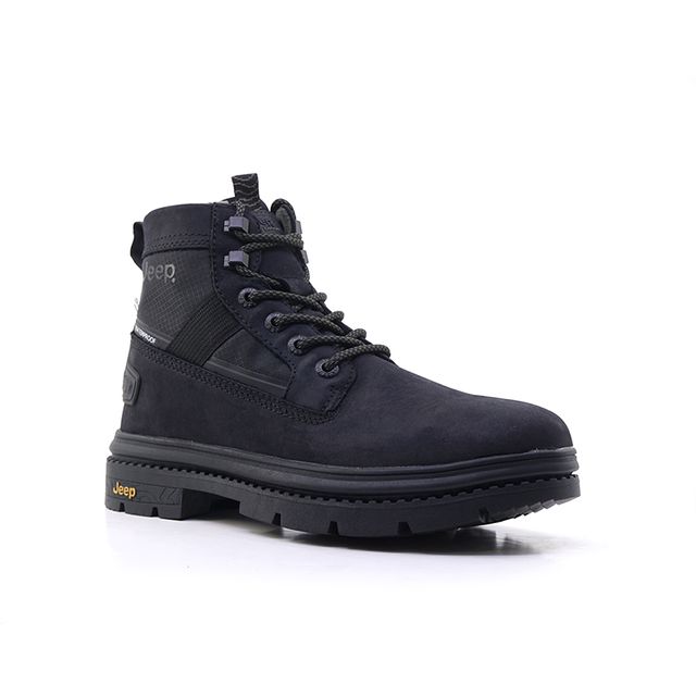 Ανδρικά Μποτάκια Jeep 52020Α Μαύρο Δέρμα image - 1