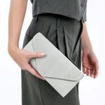 Γυναικεία Τσάντα Clutch Tamaris 33803.830 Ασημί Ύφασμα image - 2