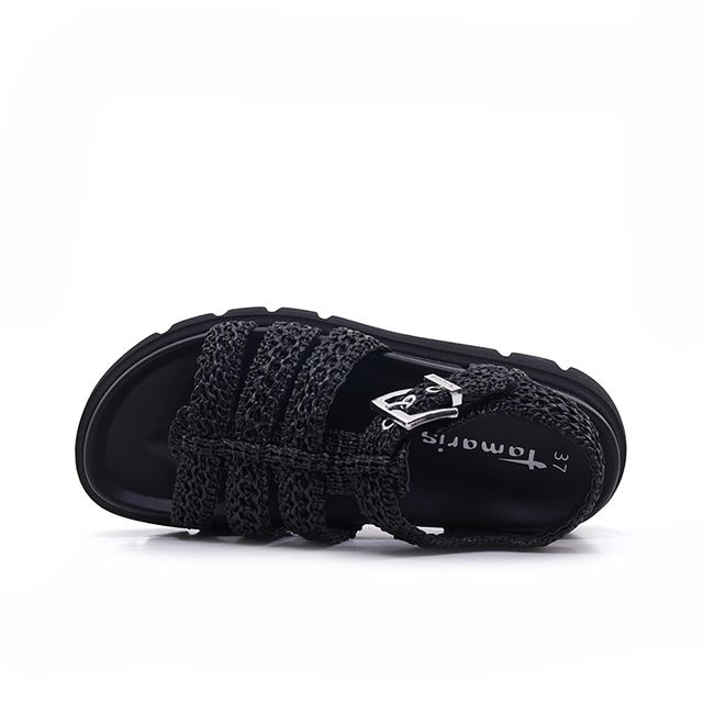 Γυναικείες Πλατφόρμες Tamaris 28402 Μαύρο EcoLeather image - 3