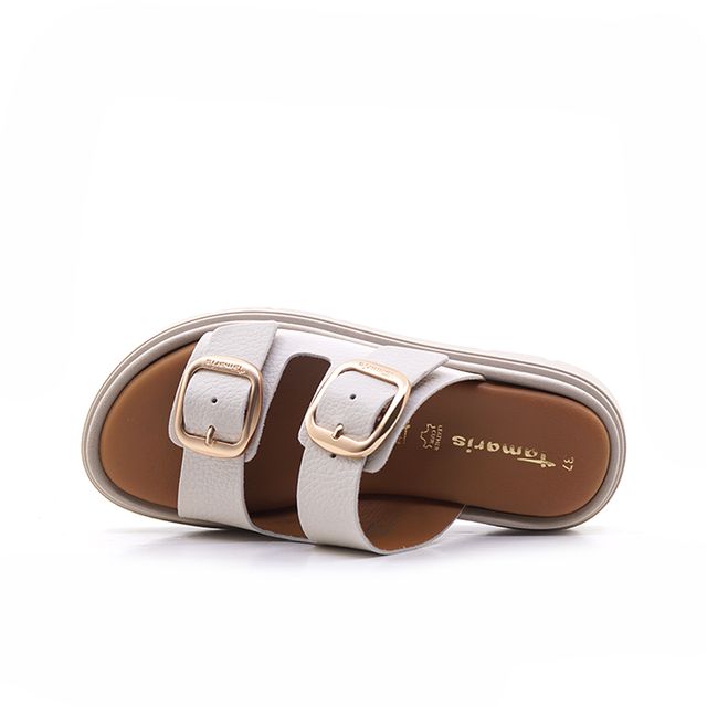 Γυναικείες Σαγιονάρες Tamaris 27239 Μπεζ Δέρμα image - 3