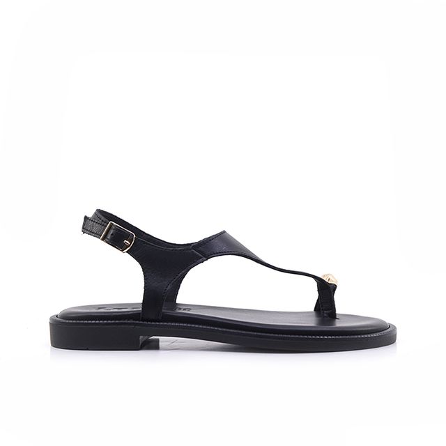 Γυναικεία Πέδιλα LadyShoes 114 Μαύρο Δέρμα main image