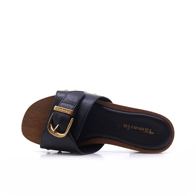 Γυναικείες Σαγιονάρες Tamaris 27312 Μαύρο Δέρμα image - 4