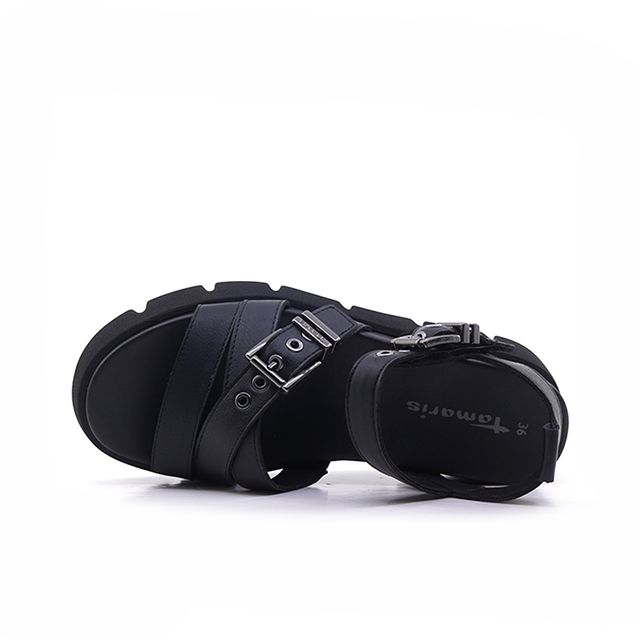 Γυναικείες Πλατφόρμες Tamaris 28510 Μαύρο EcoLeather image - 3