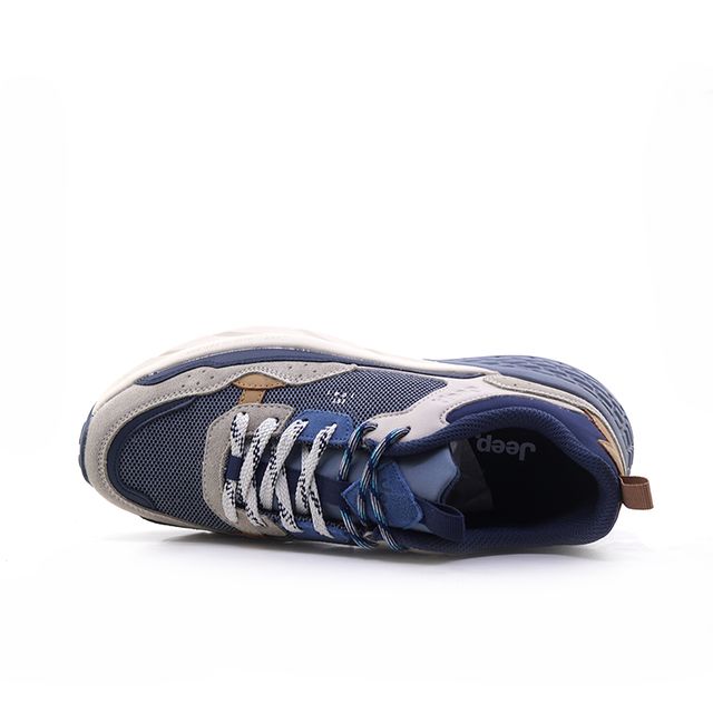 Ανδρικά Sneakers Jeep JM61004Α Μπλε Δέρμα image - 3