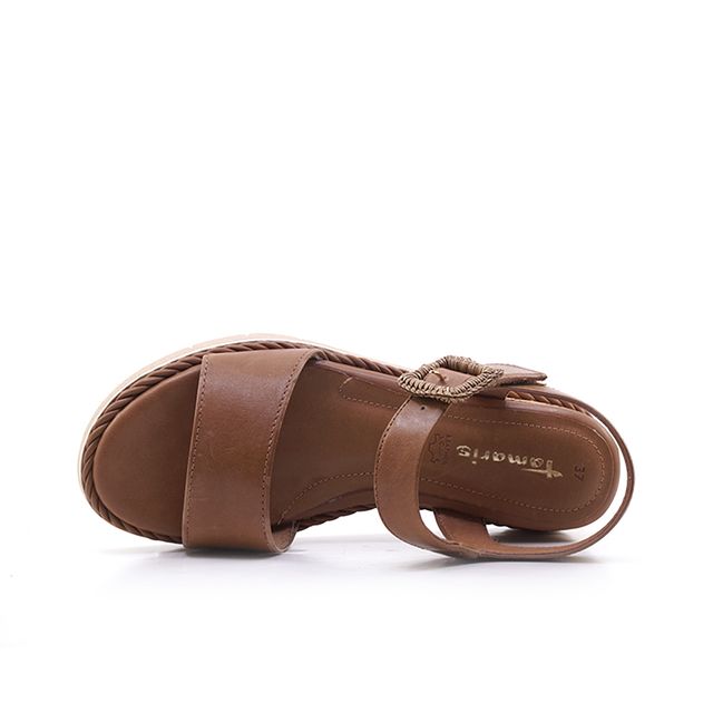 Γυναικείες Πλατφόρμες Tamaris 28247 Κονιάκ Δέρμα image - 3