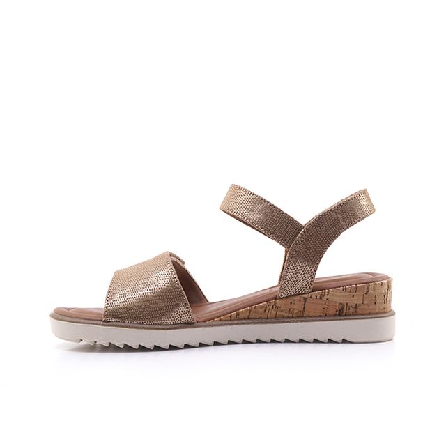 Γυναικείες Πλατφόρμες Tamaris 28118  Μπρονζέ Ύφασμα image - 2