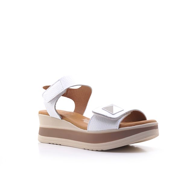 Γυναικείες Πλατφόρμες Oh! my sandals 5972 Λευκό Δέρμα image - 1