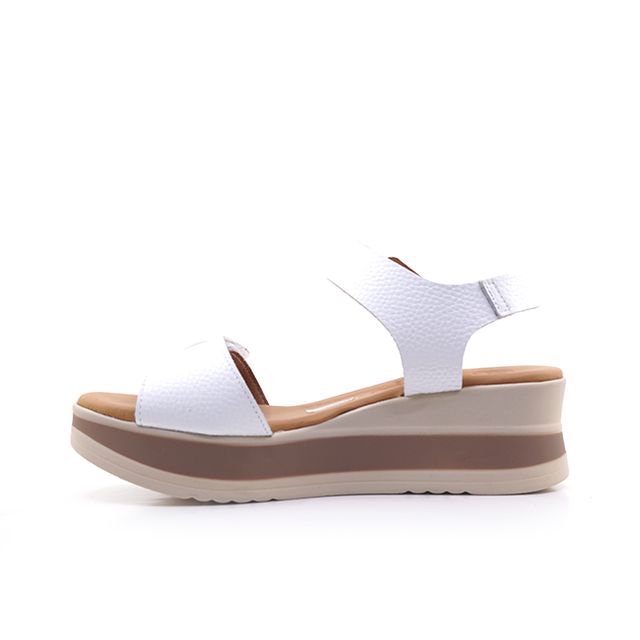 Γυναικείες Πλατφόρμες Oh! my sandals 5972 Λευκό Δέρμα image - 2