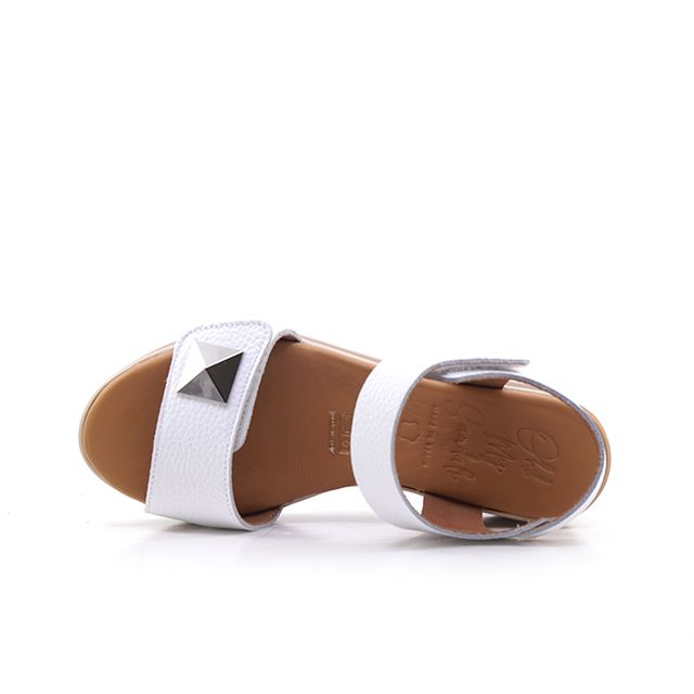 Γυναικείες Πλατφόρμες Oh! my sandals 5972 Λευκό Δέρμα image - 3