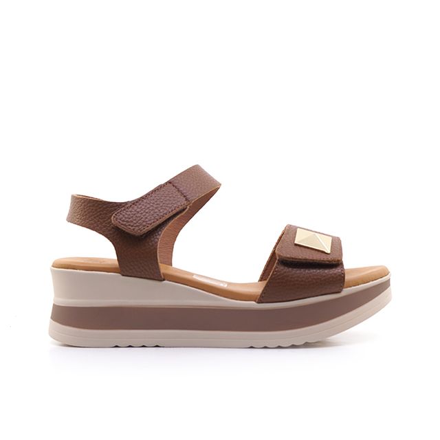 Γυναικείες Πλατφόρμες Oh! my sandals 5972 Ταμπά Δέρμα main image