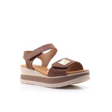 Γυναικείες Πλατφόρμες Oh! my sandals 5972 Ταμπά Δέρμα image 2