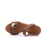 Γυναικείες Πλατφόρμες Oh! my sandals 5972 Ταμπά Δέρμα image - 3