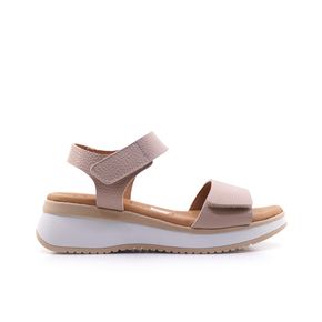 Γυναικείες Πλατφόρμες Oh! my sandals 5942 Μπεζ Δέρμα image