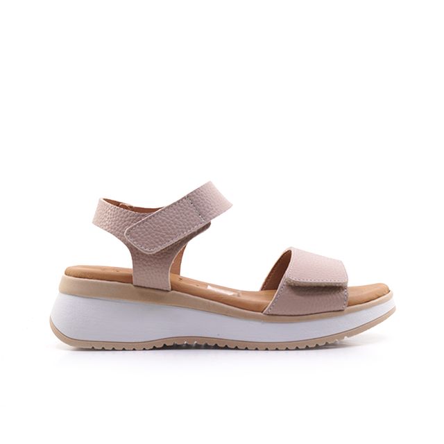 Γυναικείες Πλατφόρμες Oh! my sandals 5942 Μπεζ Δέρμα main image