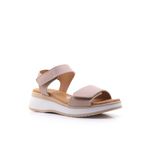 Γυναικείες Πλατφόρμες Oh! my sandals 5942 Μπεζ Δέρμα image - 1