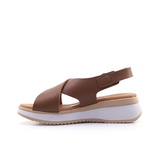 Γυναικείες Πλατφόρμες Oh! my sandals 5943 Ταμπά Δέρμα image - 2