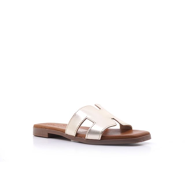 Γυναικεία Mule Oh! my sandals 5810 Χρυσό Δέρμα image - 1