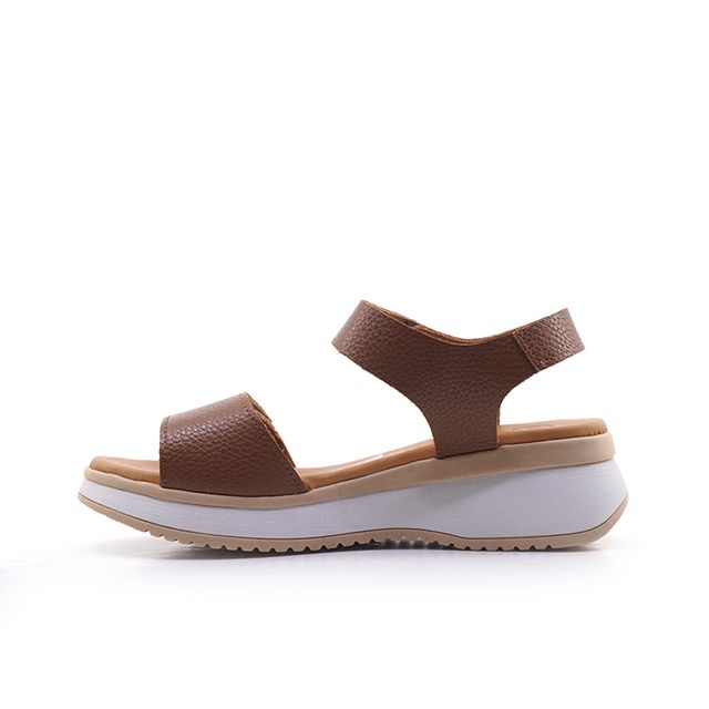 Γυναικείες Πλατφόρμες Oh! my sandals 5942 Ταμπά Δέρμα image - 2