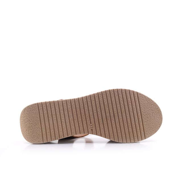 Γυναικείες Πλατφόρμες Oh! my sandals 5942 Ταμπά Δέρμα image - 4