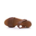 Γυναικείες Πλατφόρμες Oh! my sandals 5942 Ταμπά Δέρμα image - 3