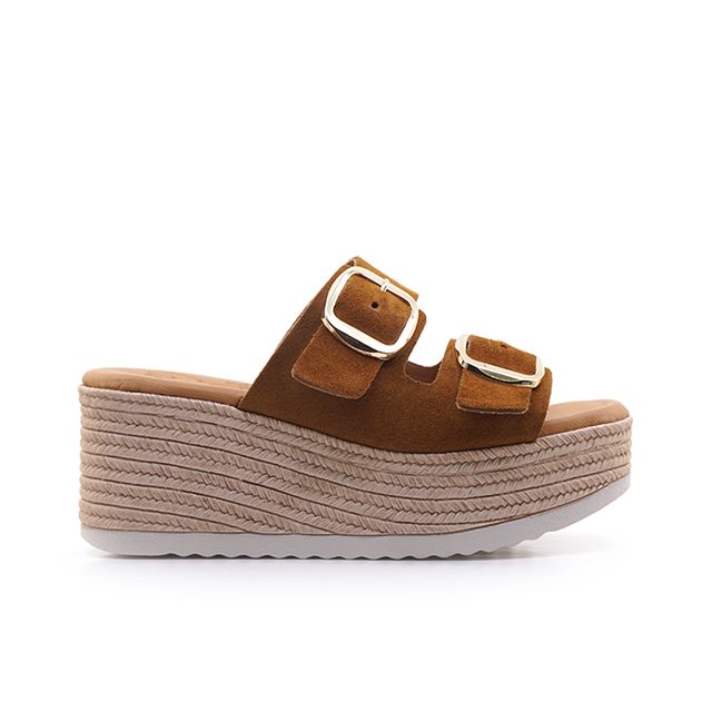 Γυναικεία Mule Oh! my sandals 6033 Ταμπά Δέρμα main image