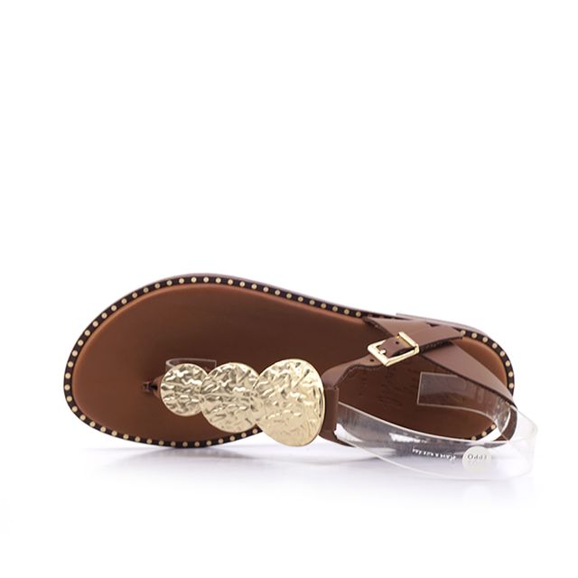 Γυναικεία Σανδάλια Oh! my sandals 5848 Ταμπά Δέρμα image - 3