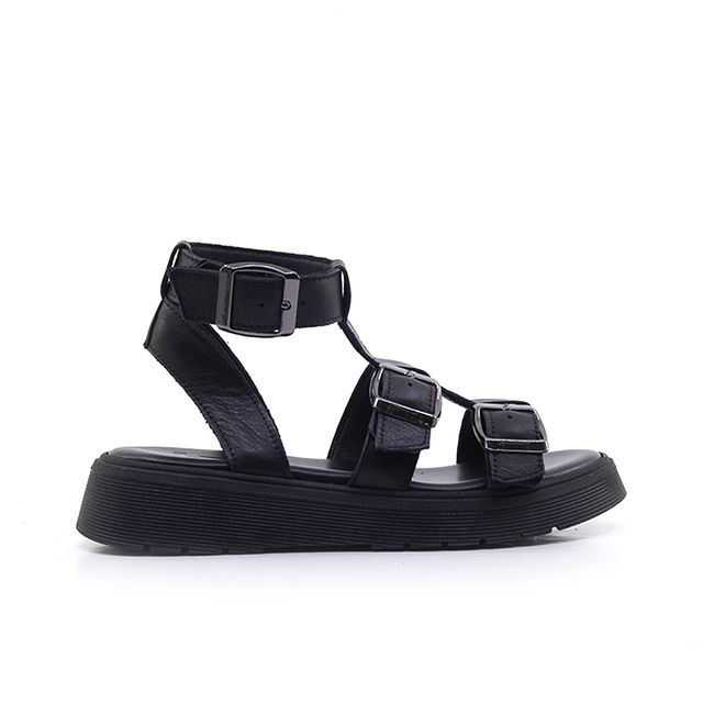 Γυναικεία Πέδιλα LadyShoes 323 Μαύρο Δέρμα main image